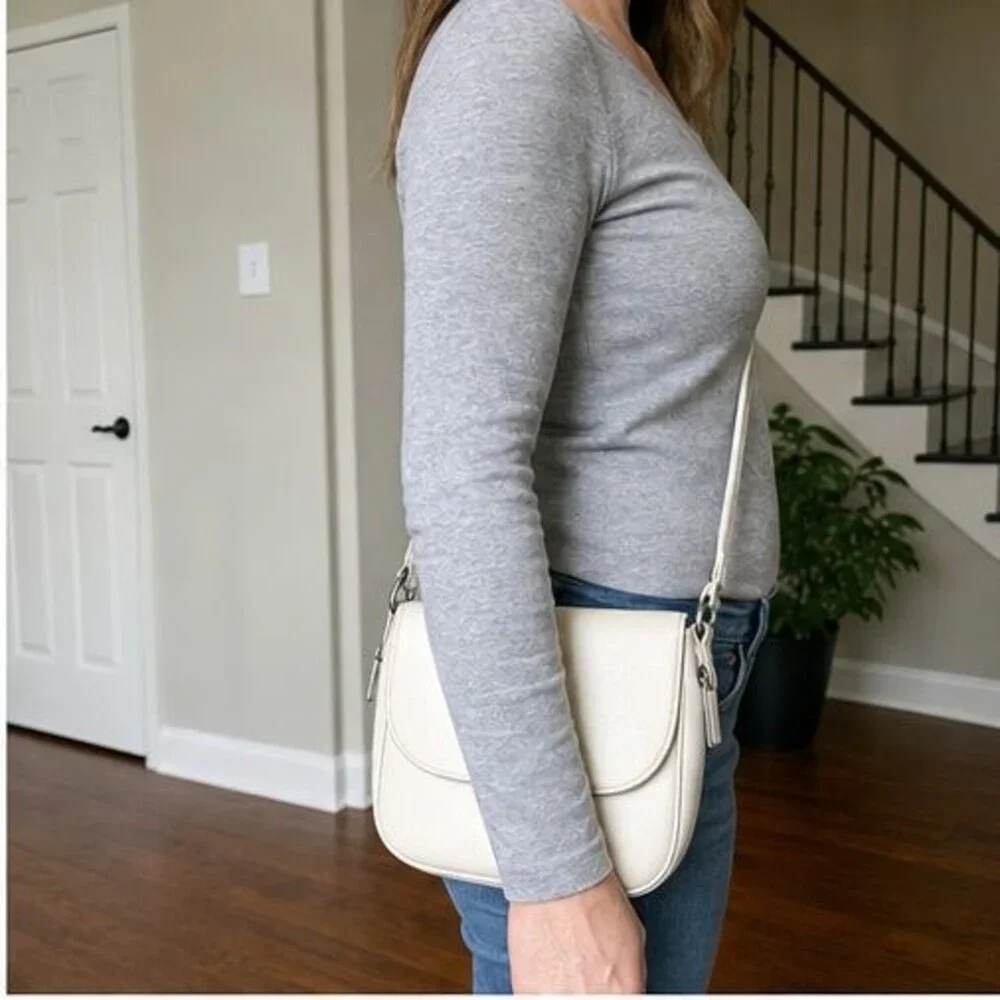 Stone Canvas Crossbody Bag